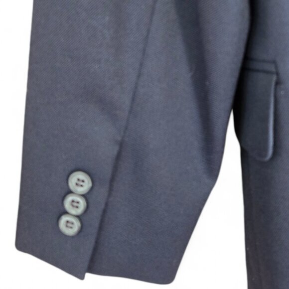 Vintage Pendleton Navy Blazer - Size 12, 100% Virgin Wool, Single Button - Picture 5 of 7